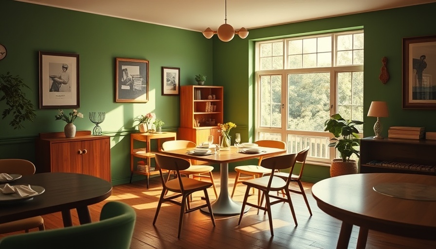 Wes Anderson-Inspired Home Transformation in a charming dining room.