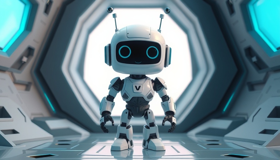 Futuristic cartoon robot with geometric shapes, showcasing design elements. PS5 USB port features.
