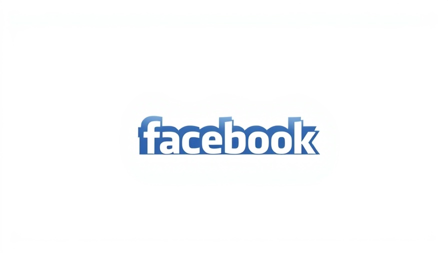 Facebook logo design on blue background