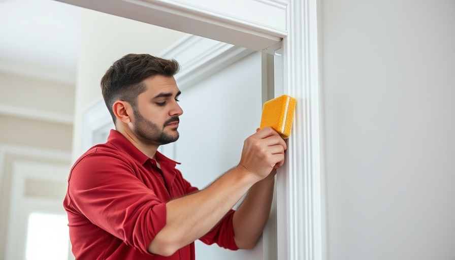 Sponge caulk for perfect trim beads application.