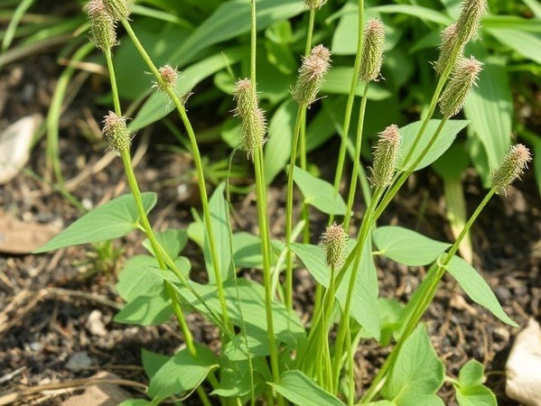 Annoying weeds overtake the yard, disrupting the landscape's beauty.