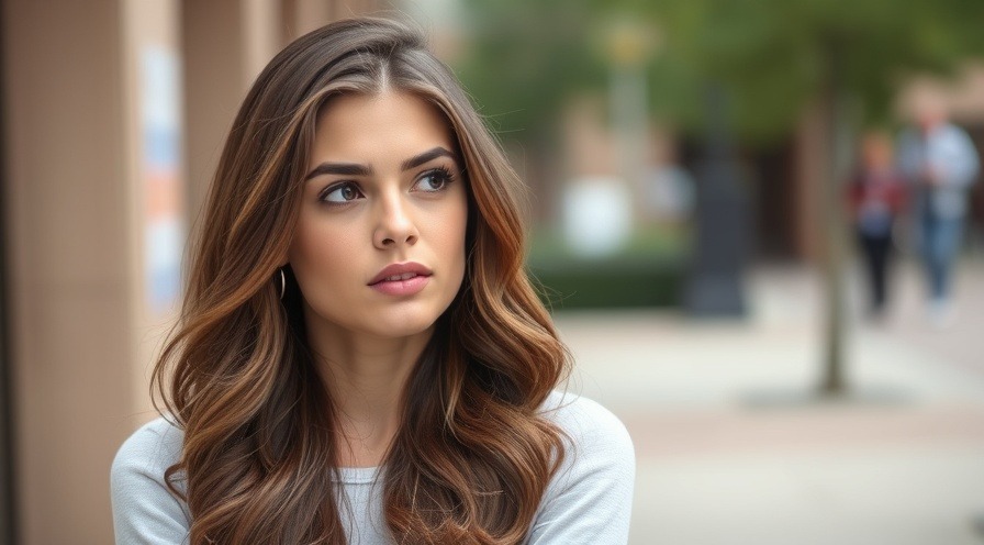 Thoughtful young woman contemplating a decision in a beautiful setting