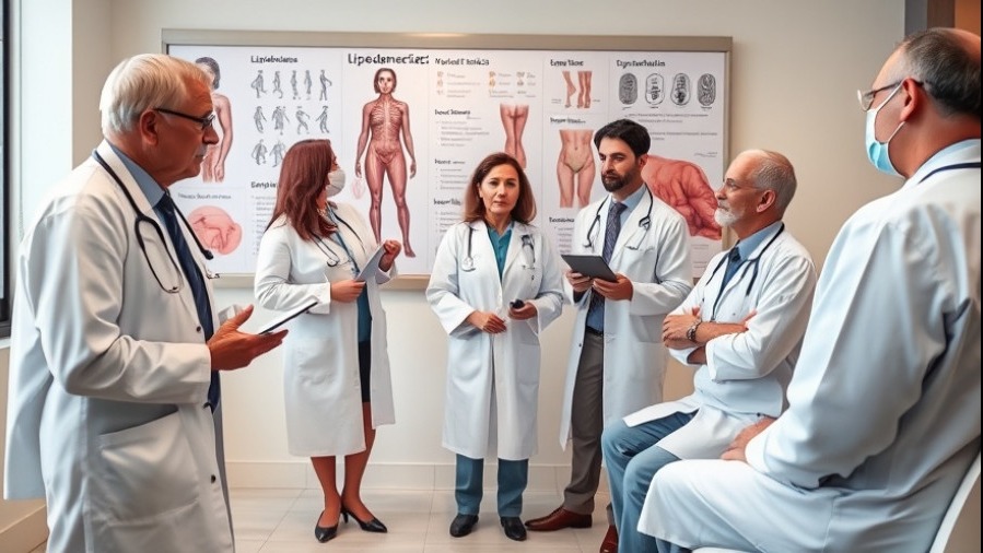 Doctors discussing lipedema effects, showcasing health awareness on fat disorders.