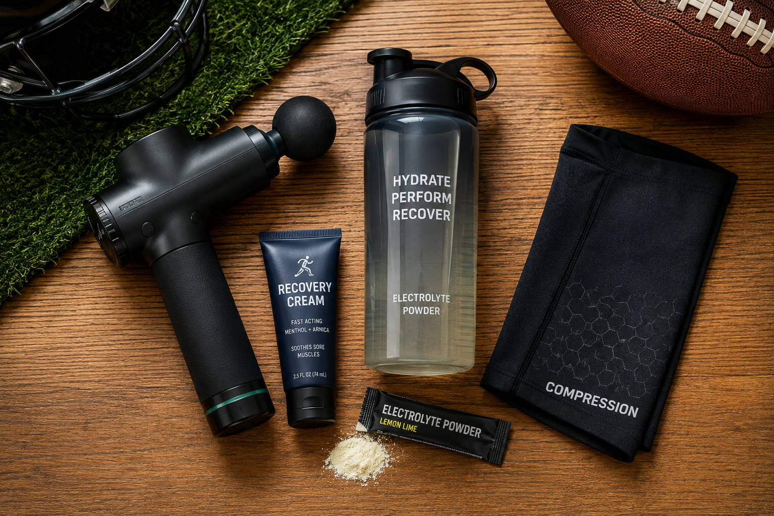 Workout Recovery Kit Flat Lay