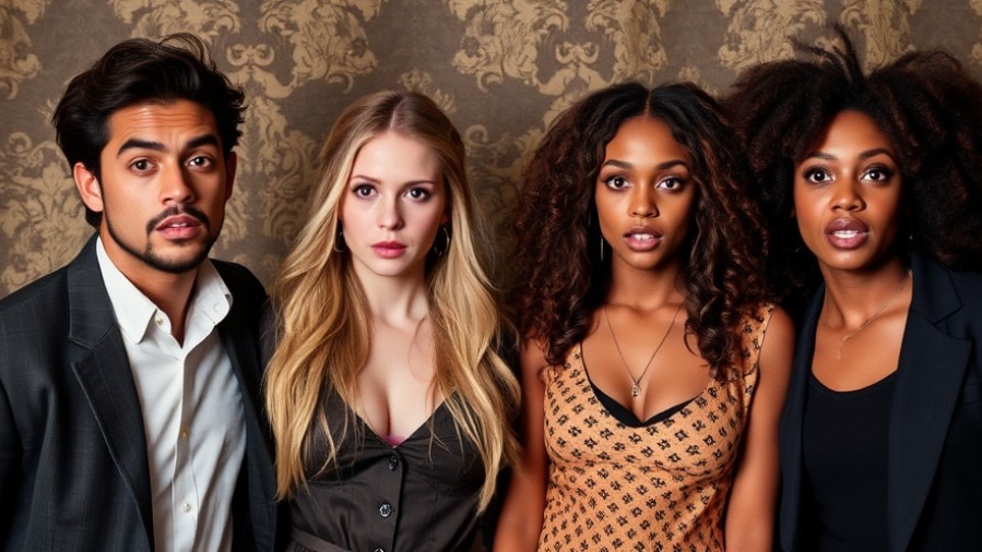 Group of surprised friends discussing heart disease prevention and the plant-based diet.