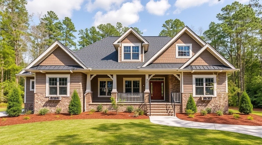 Modern craftsman style house 