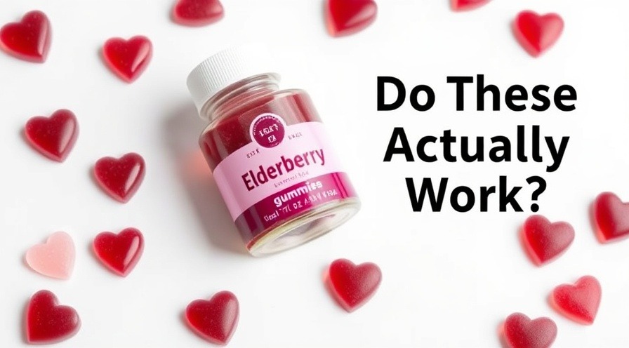 Elderberry gummies for immune support and cold prevention, designed with vibrant colors.