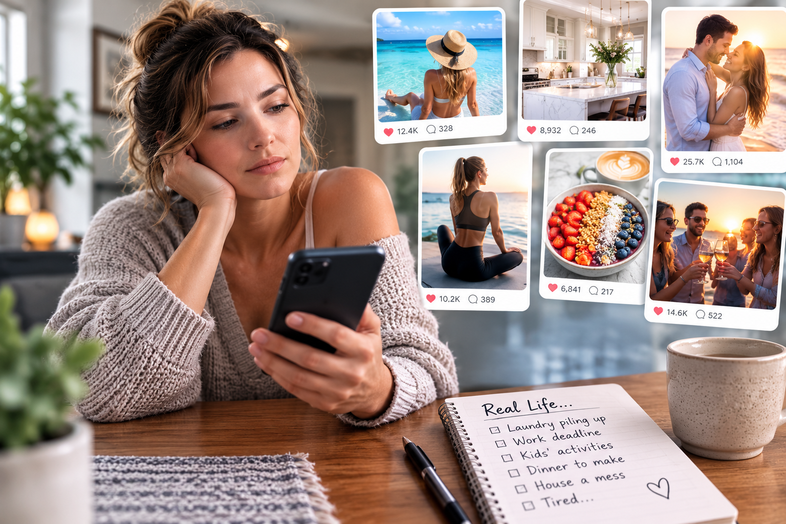 online vs reality