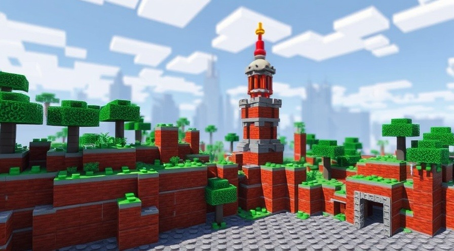 Redstone: LEGO Bricks for Future Engineers in a vibrant Minecraft style