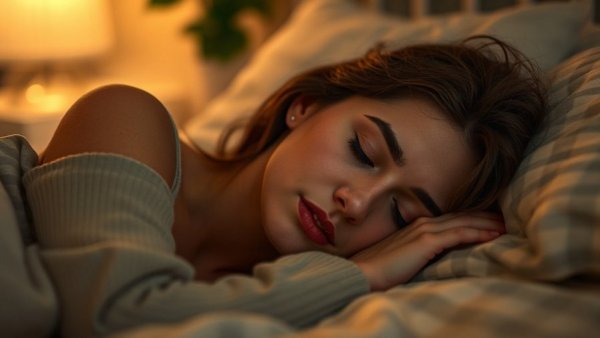 Young woman sleeping peacefully, illustrating how sleep affects hormone balance.