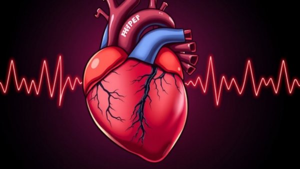 HFpEF heart illustration highlighting heart failure awareness.