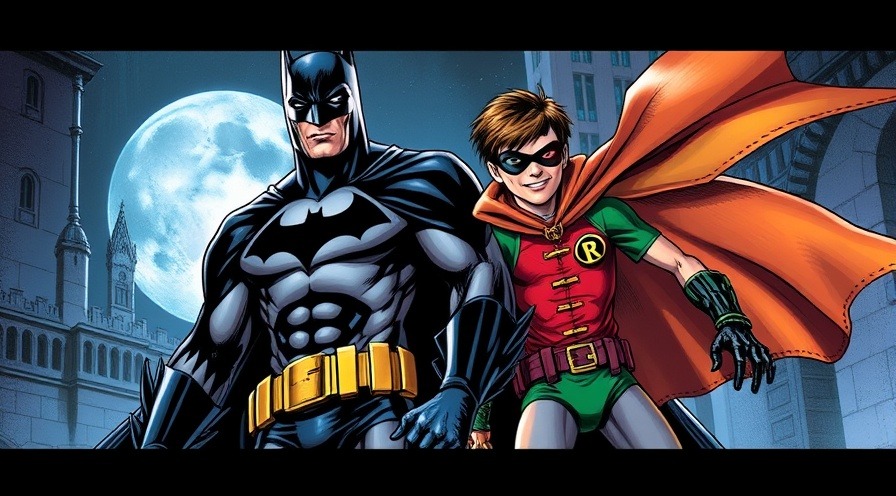 Batman & Robin in action, showcasing their dynamic teamwork and iconic costumes.