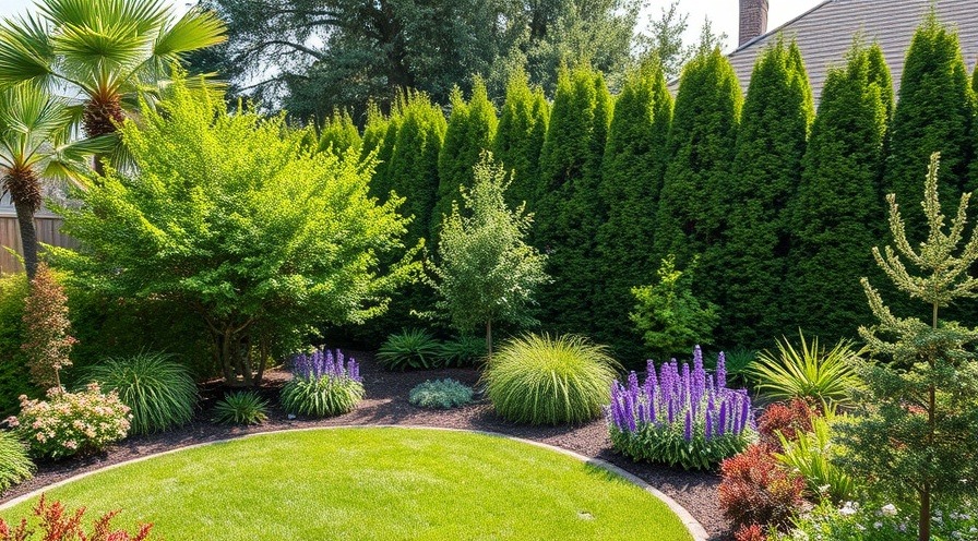 pocket forest adding privacy to backyard