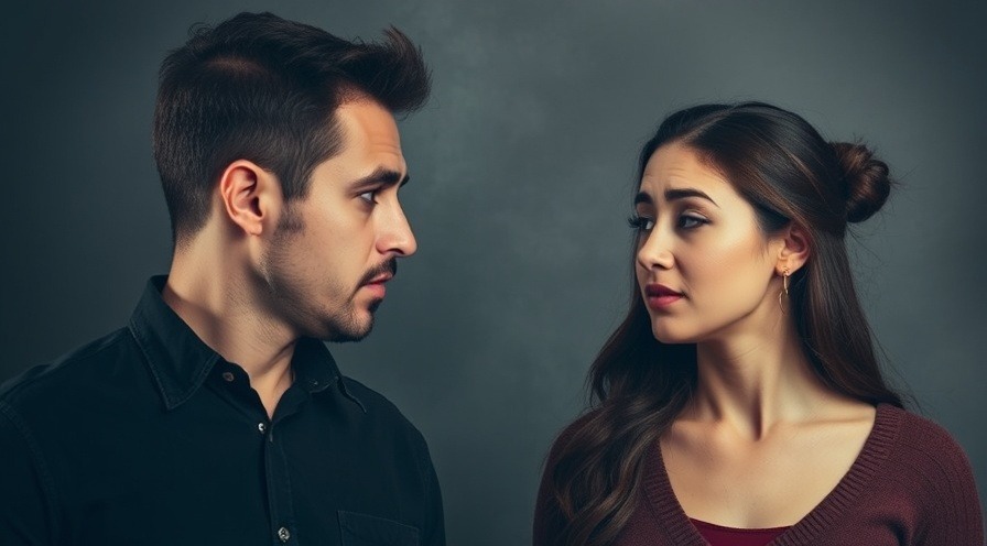 A man and woman looking at each other perplexed, conveying confusion.