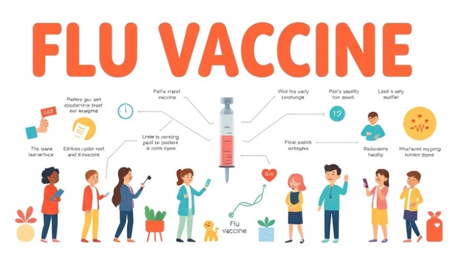 Education on influenza prevention: engaging infographic on the benefits of flu shot.