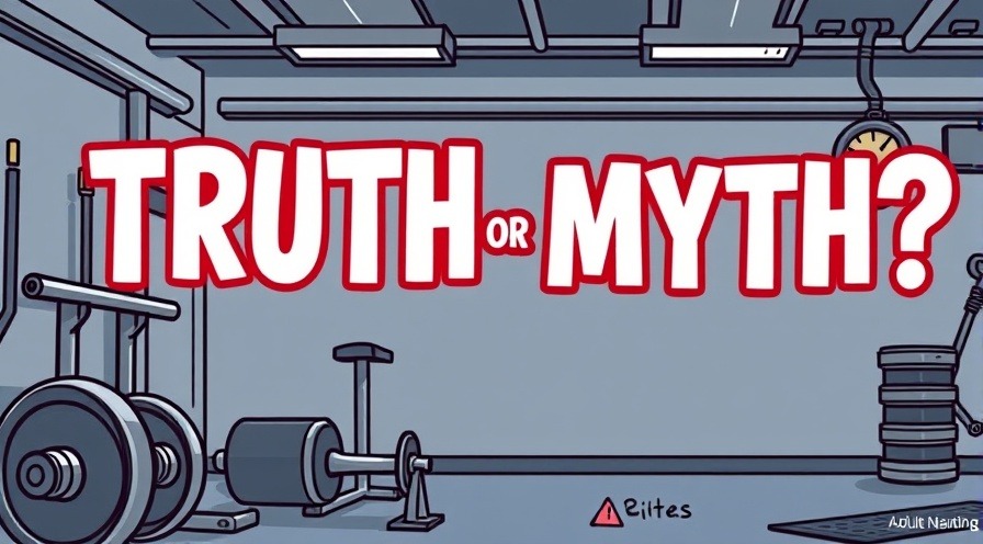 Adult cartoon image illustrating fitness 'TRUTH or MYTH?' with body recomposition themes.