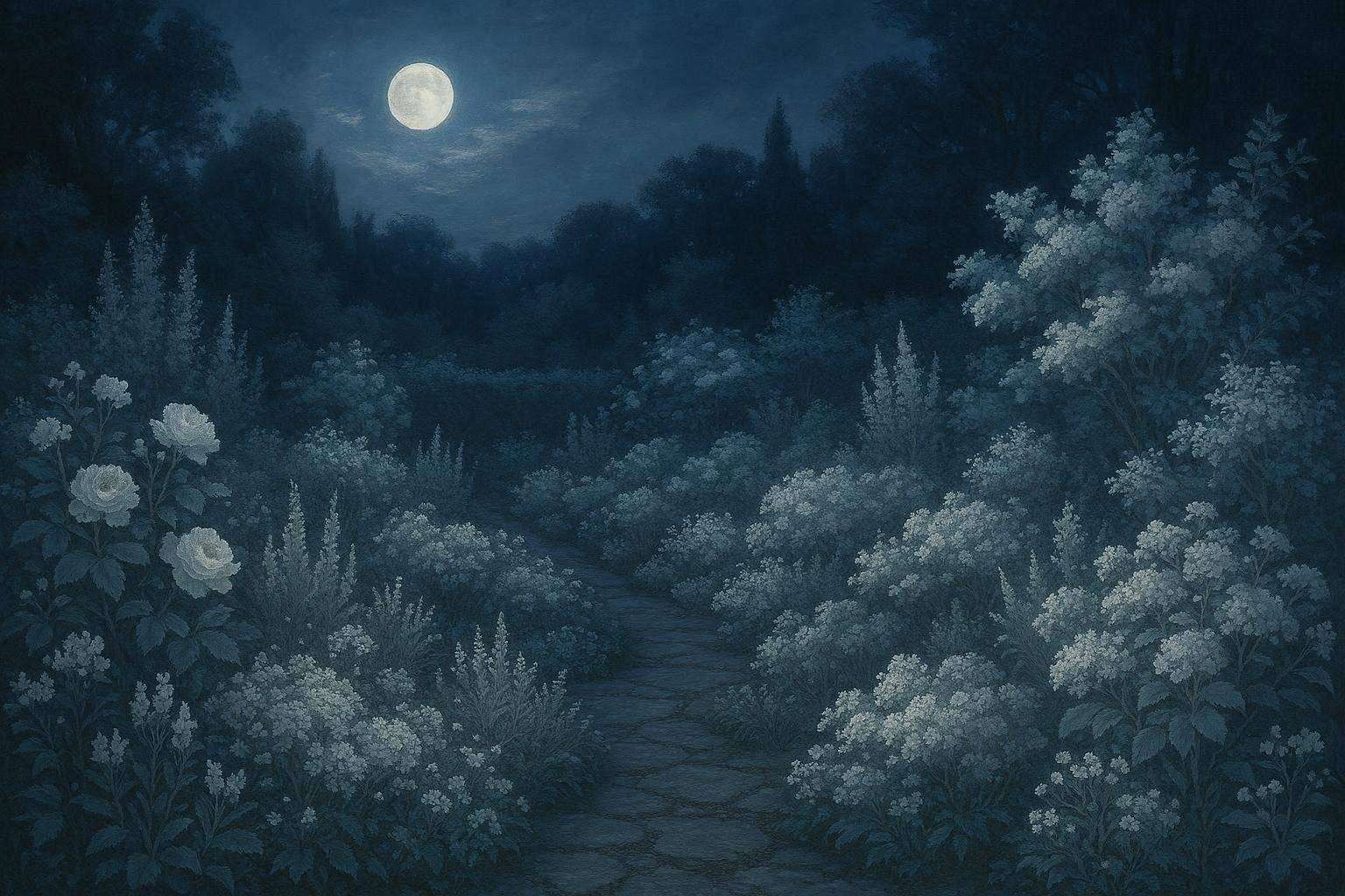 Modern moon garden placement