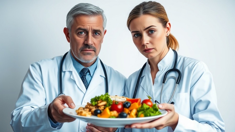 Doctors discuss the importance of an inflammation diet with unhealthy food.