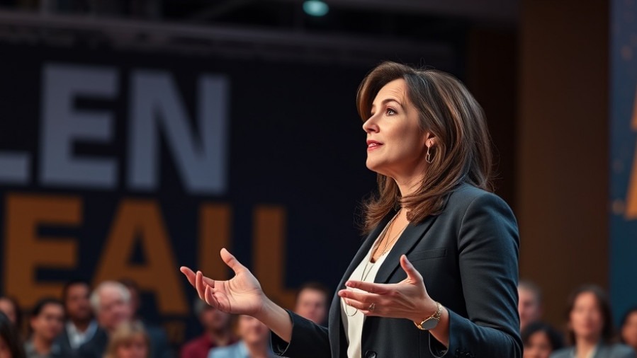 Engaging speaker providing fertility advice with emotional support in fertility.