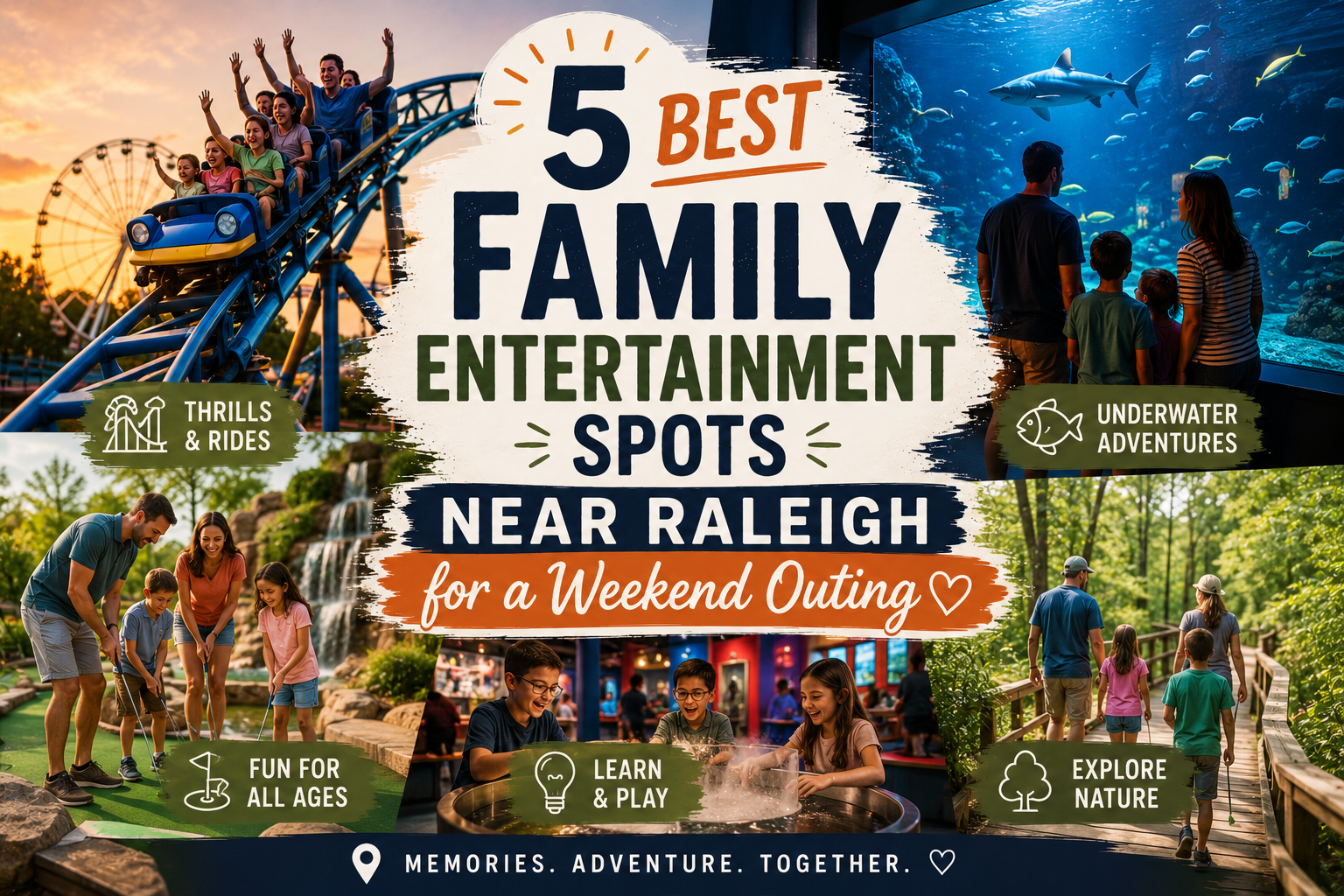 5 Best Family entertainment spots near Raleigh NC