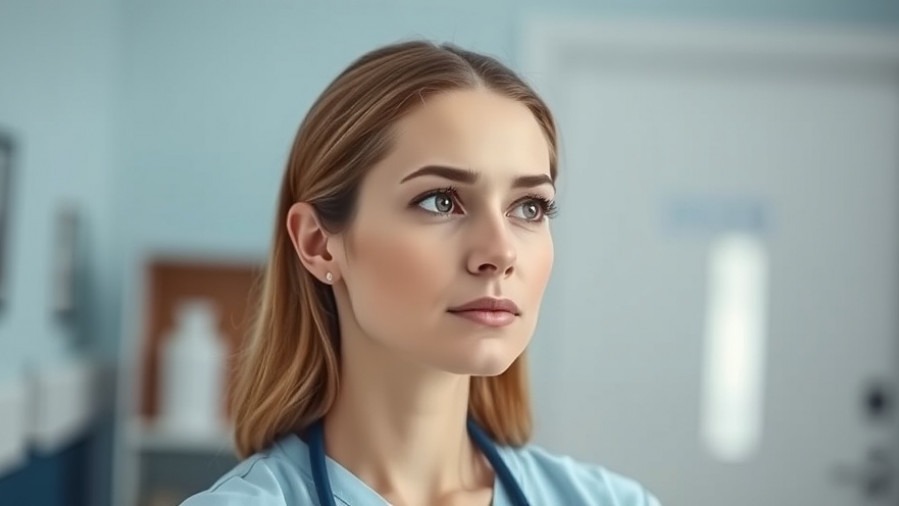 Confident woman reflecting on antibiotic safety in a serene clinical setting.