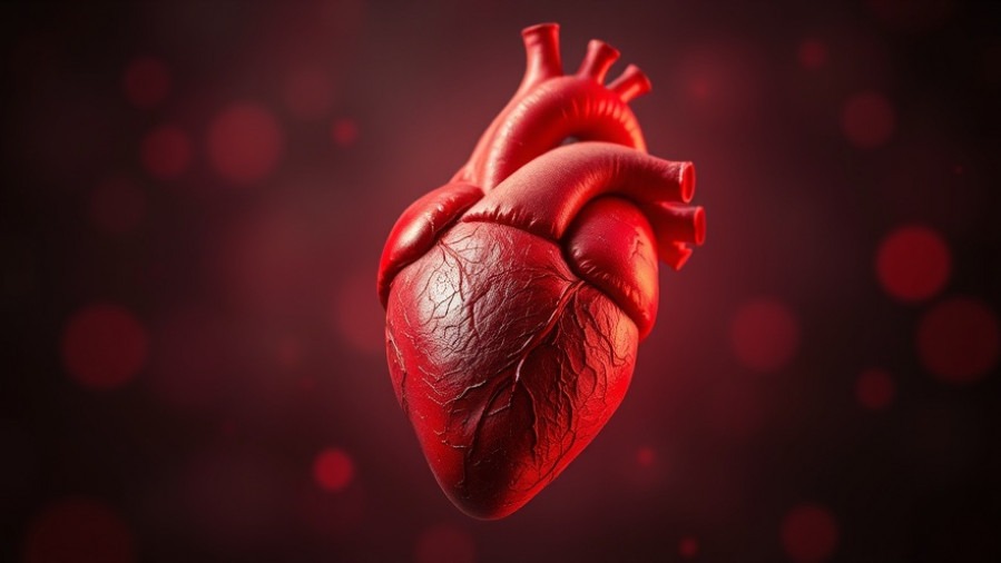 A human heart illustrating the impact of a sedentary lifestyle on heart health.