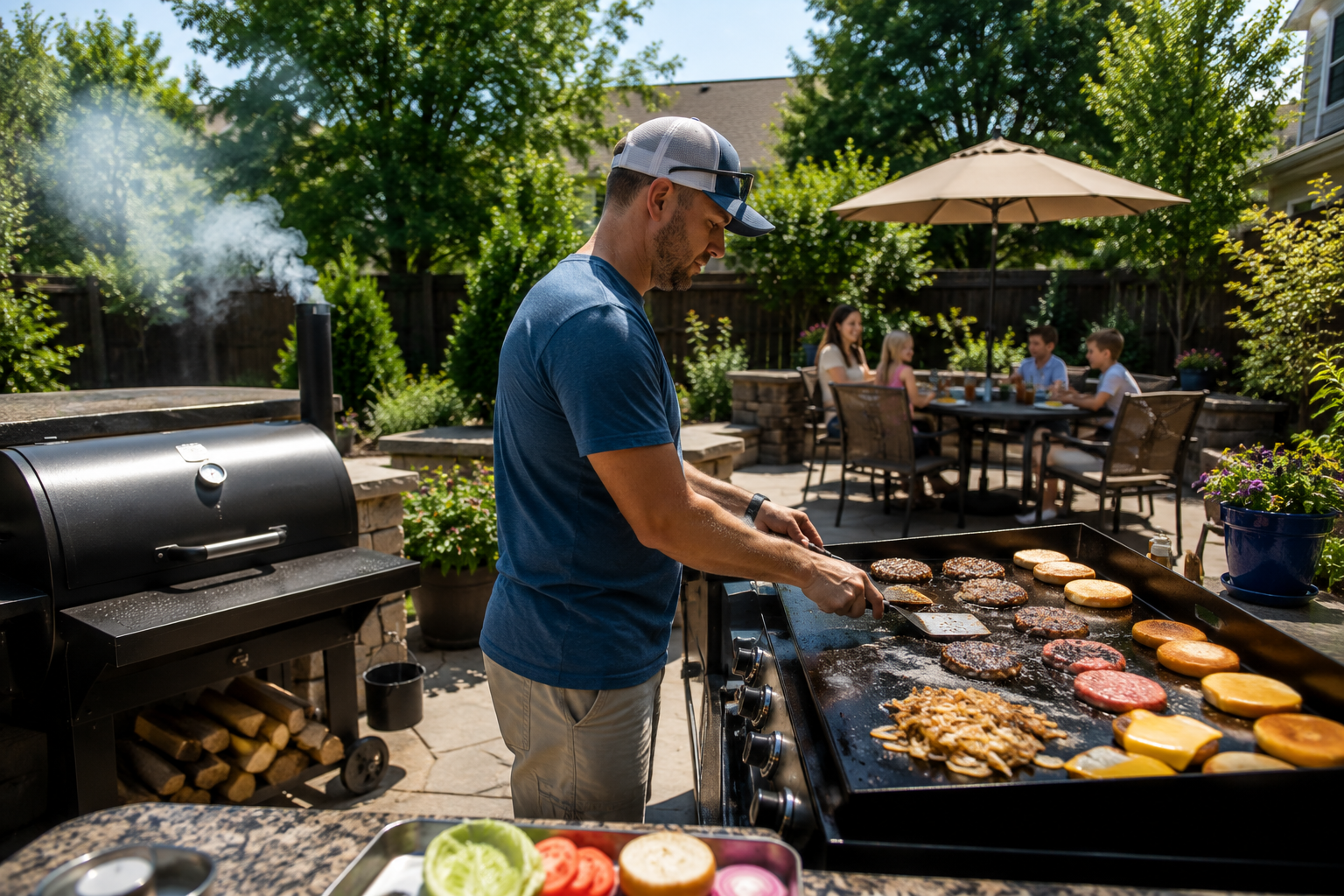 Backyard Grilling area