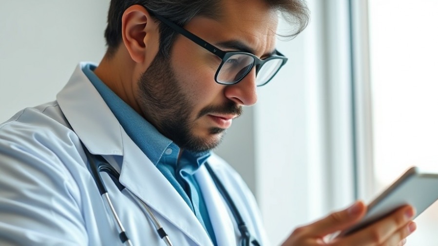 Doctor examines hormone diagram, exploring cortisol effects and hormonal balance.