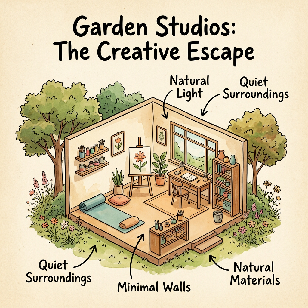 Backyard garden studio