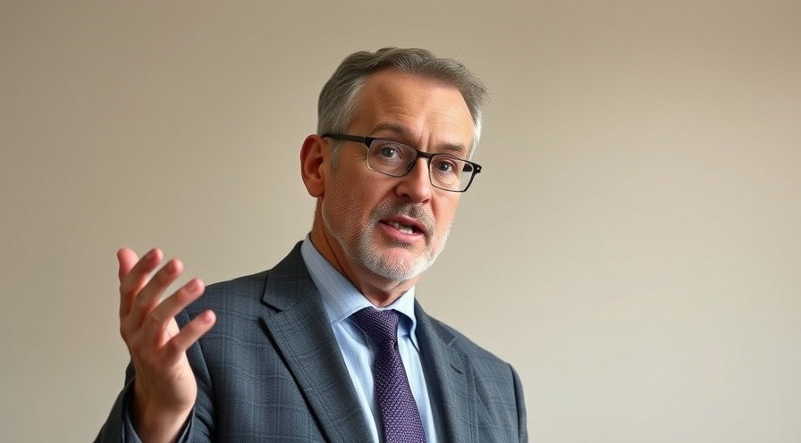 Middle-aged man explaining IVF emotional support steps in a soft-lit indoor setting.