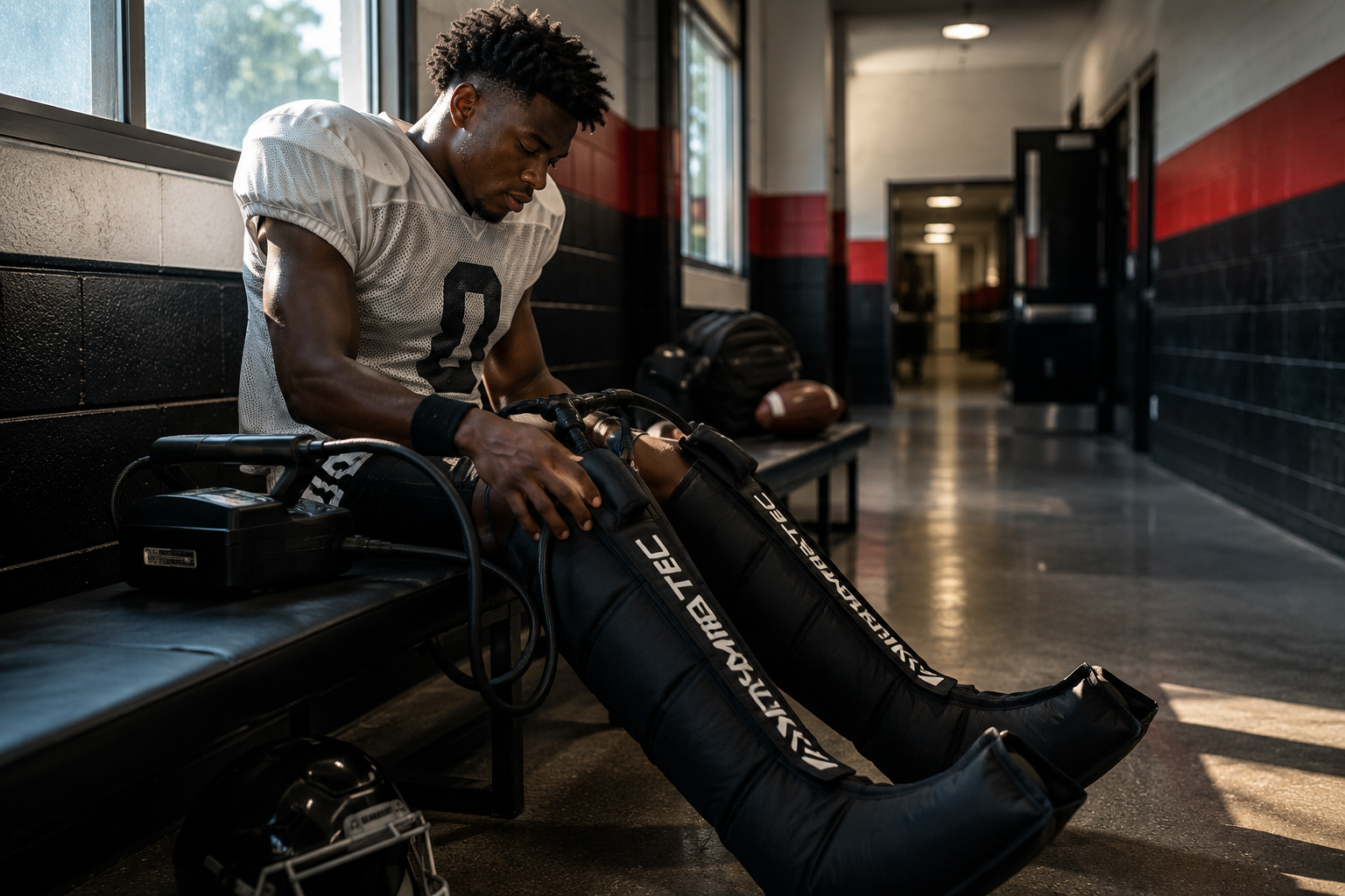 Post-Practice Recovery in the Hallway
