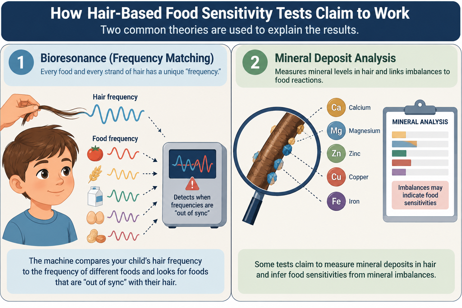 Hair-Based Food Sensitivity Test Theories