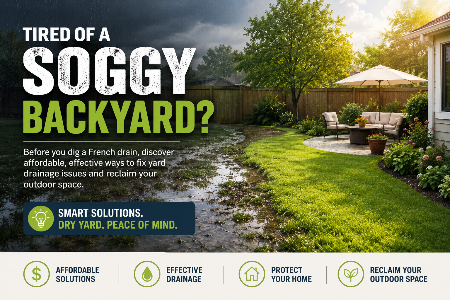 Soggy backyard tips