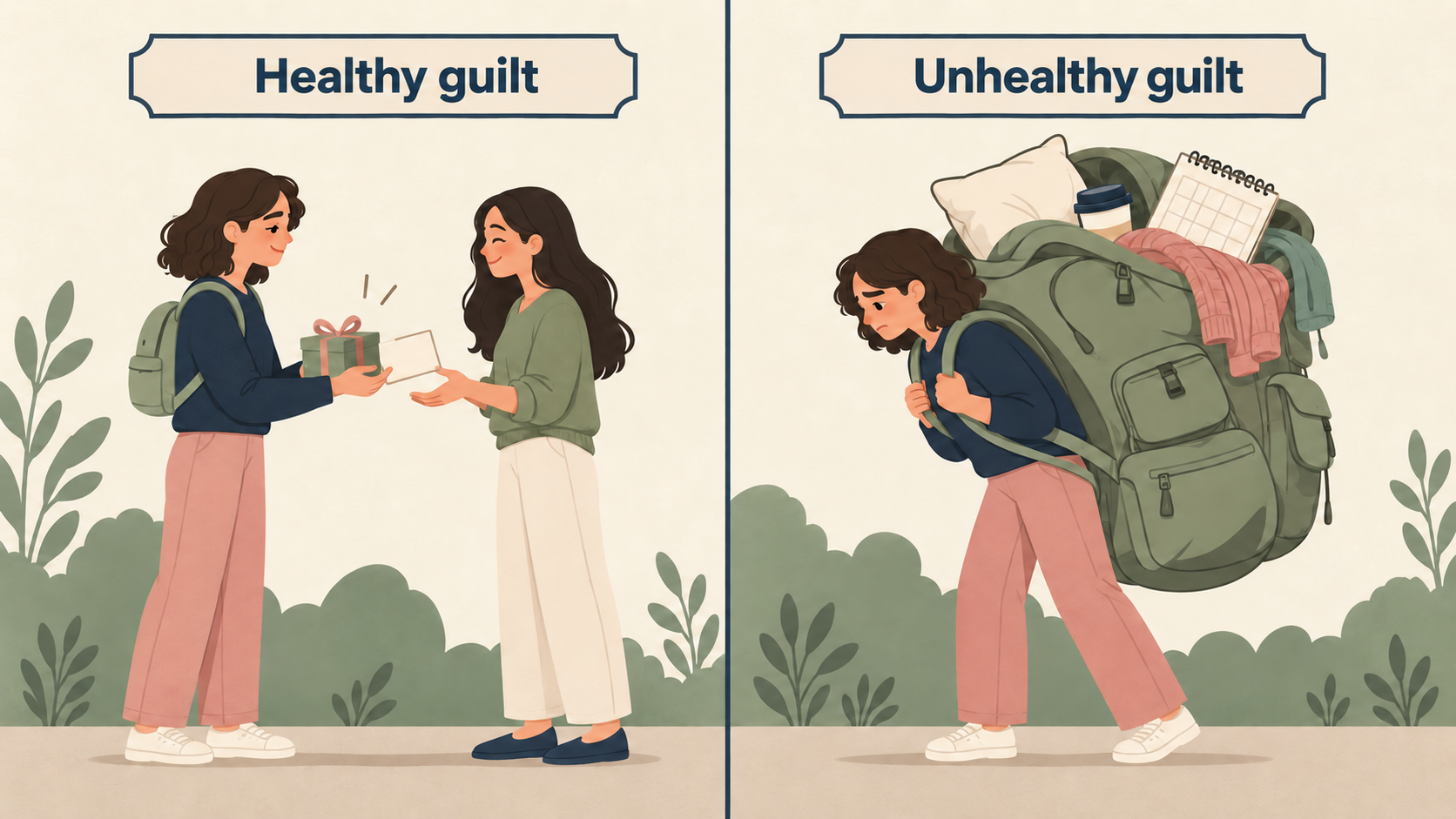 Healthy and unhealthy guilt