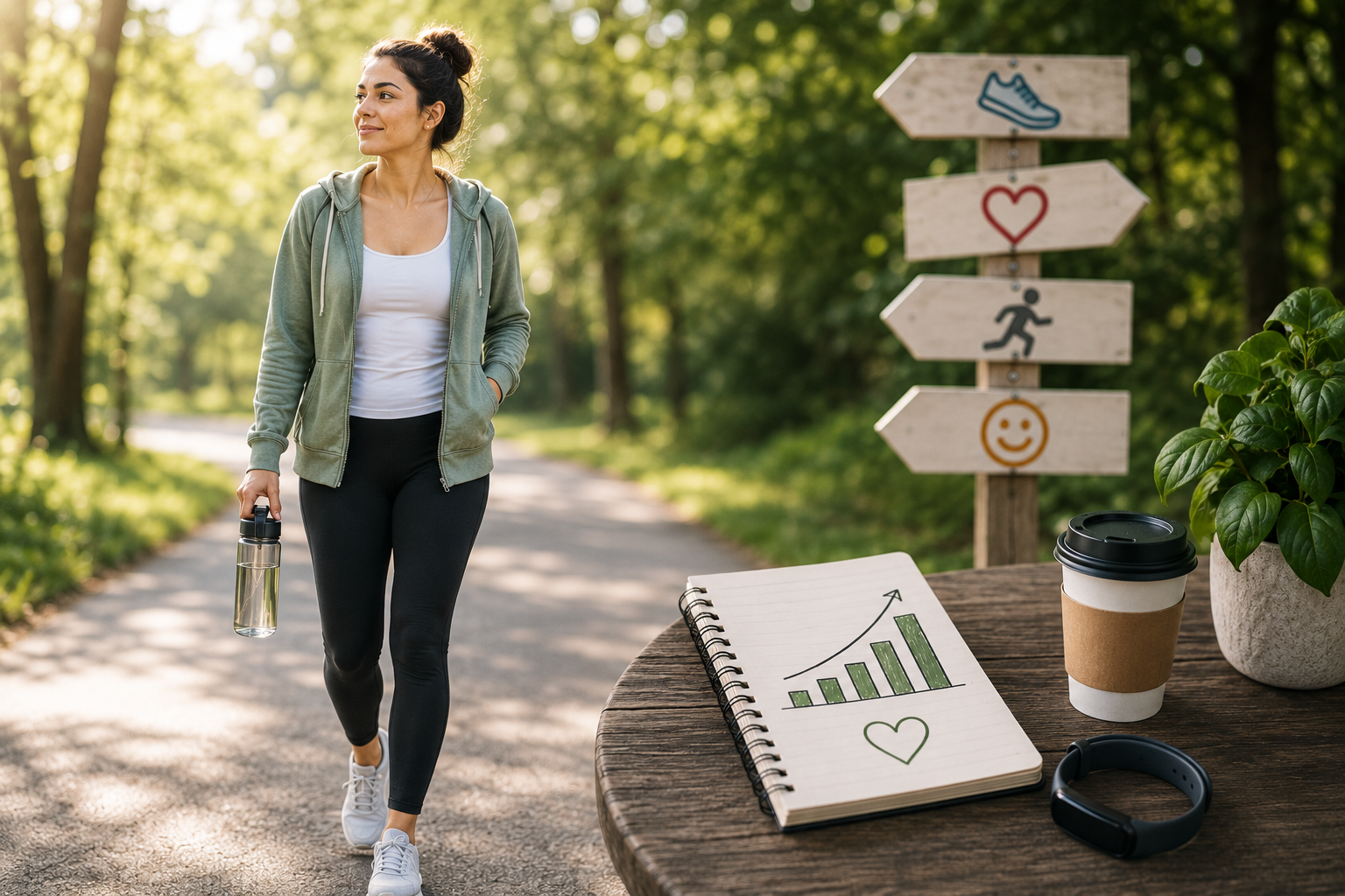 Serene walk in the park - no step count