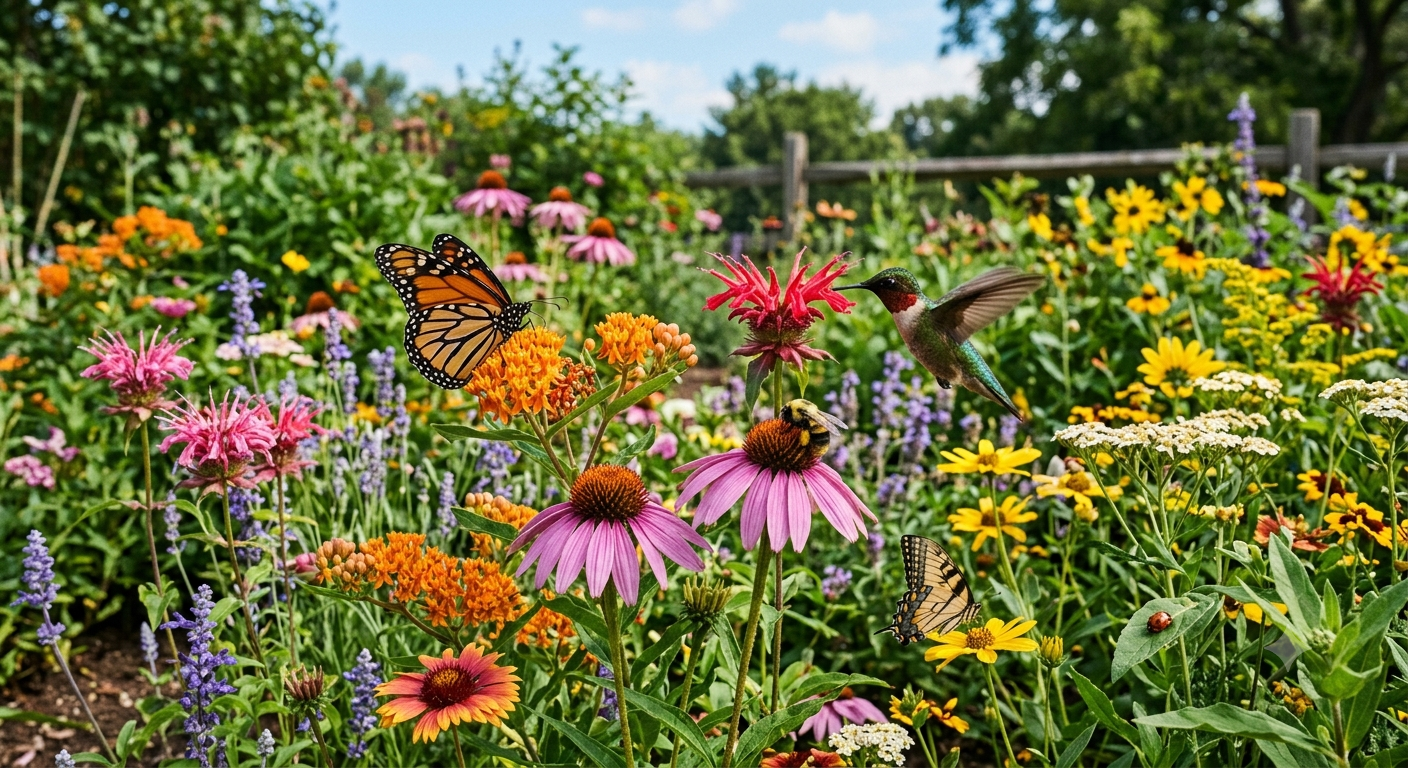 Pollinator gardens attract butterflies