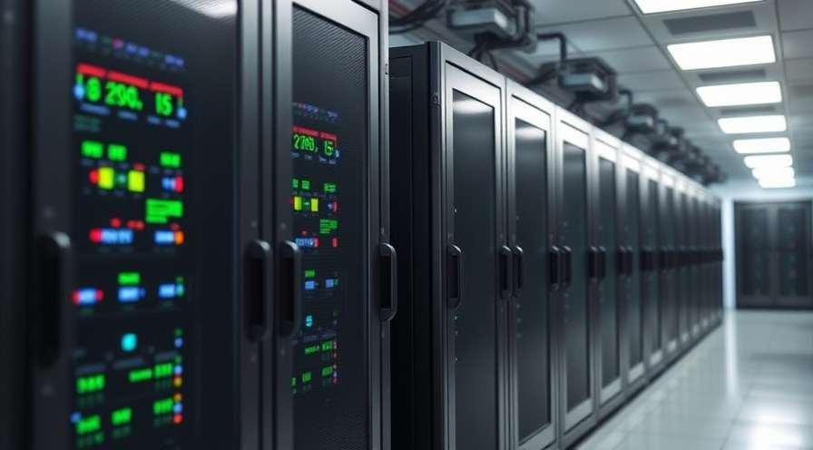 image of servers, the Internet’s engine room and backbone.