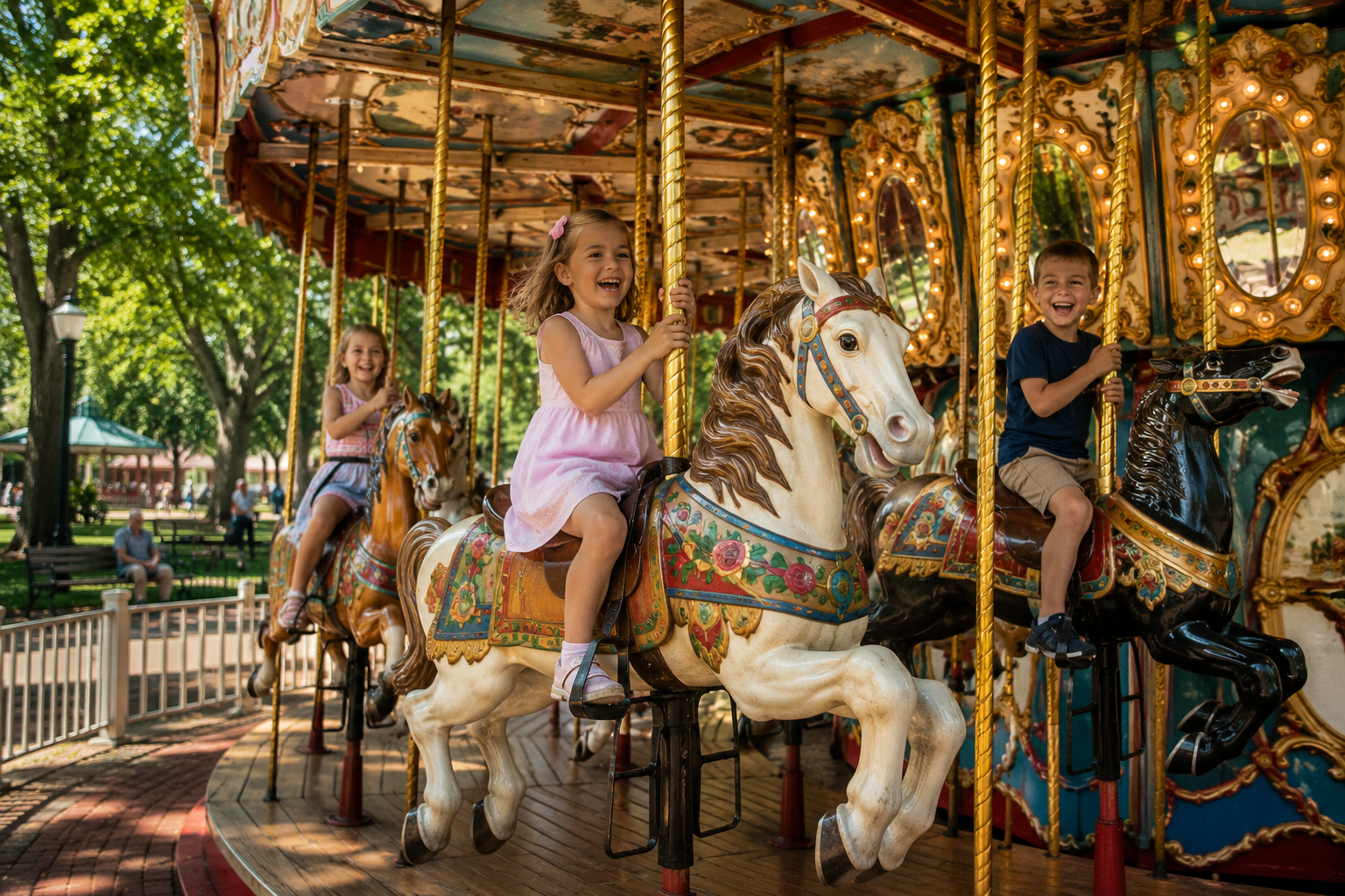 Pullen Park Carousel Ride