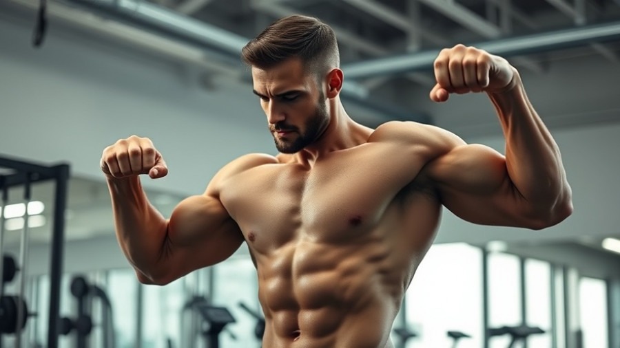 Fit man doing preacher curls for strength training in a gym setting.