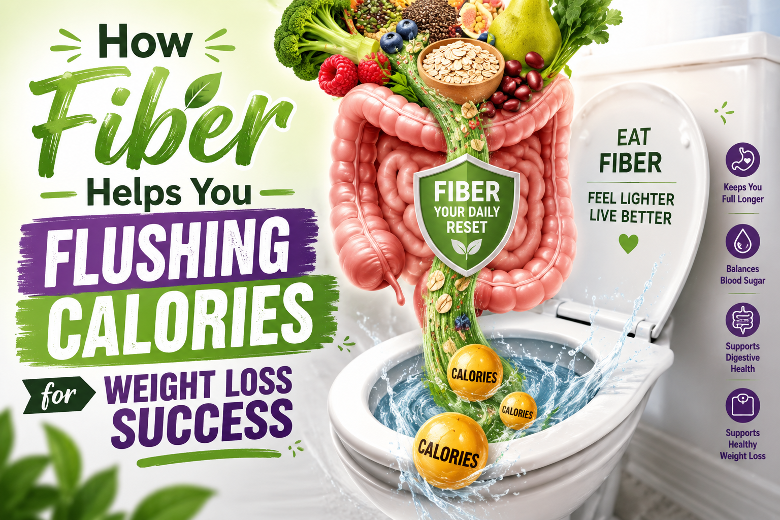 How Fiber Flushes Calories Away