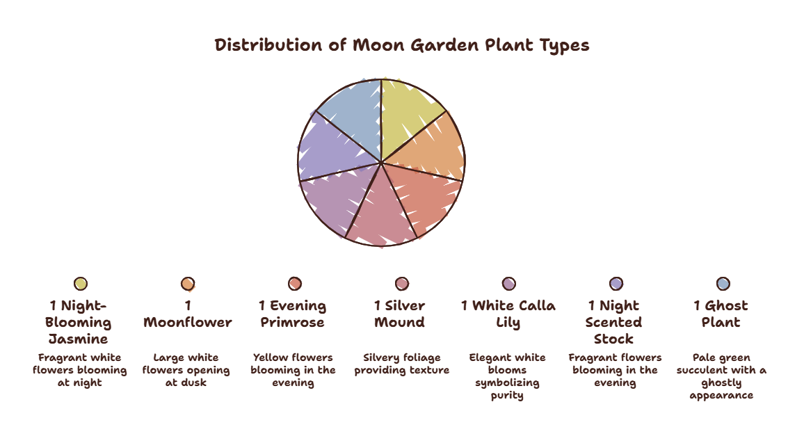 Distribution of Moon Garden Plant Types