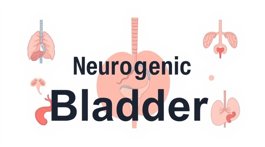 Educational illustration of neurogenic bladder highlighting bladder dysfunction.