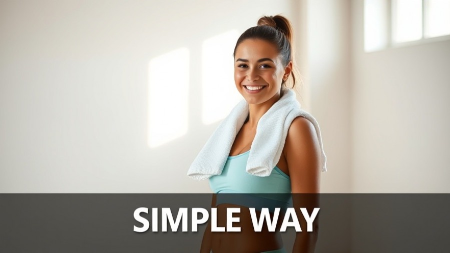 Confident woman in sportswear smiling post-workout, embracing healthy living.