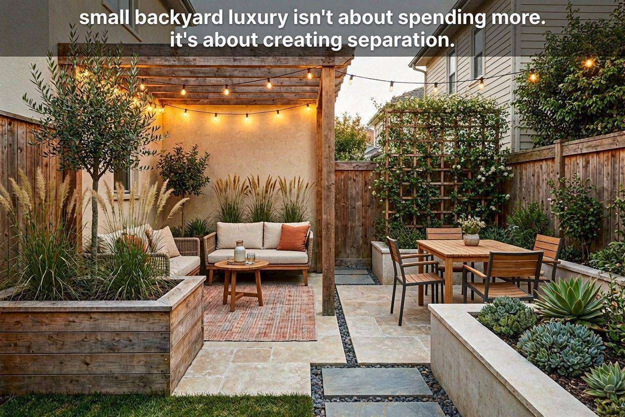 small backyard luxury