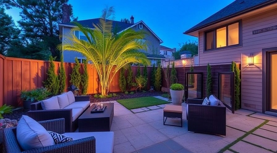 Transform your backyard with smart vertical privacy design for neighborly comfort.