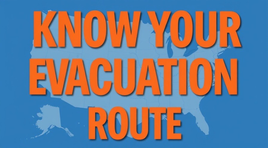 Illustration of emergency evacuation routes for safety awareness.