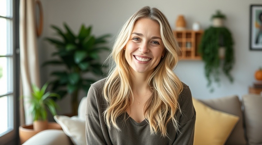 Happy woman in relaxed clothing, embracing opportunity trends for ovulation and fertility.