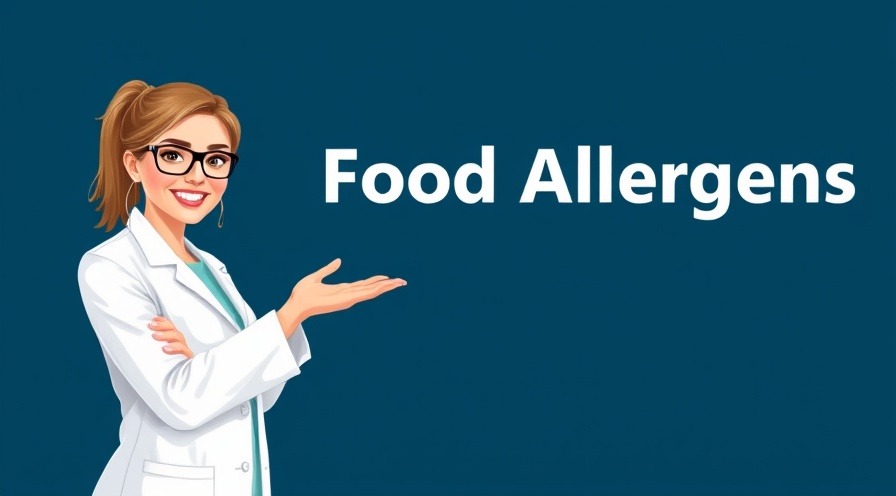 Confident woman in lab coat addressing hidden allergens in food allergies.
