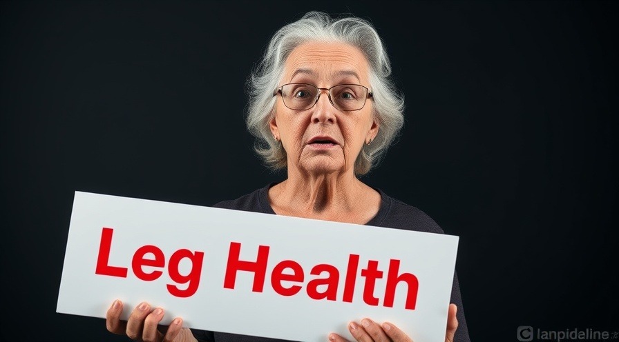 Older woman surprised by holistic solutions for leg health, photorealistic image.