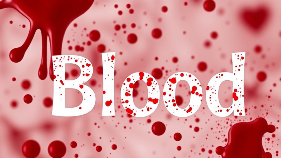 Bold 'Blood' text highlighting the health benefits of red and white blood cells.